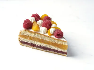 Slagroomtaart met fruit