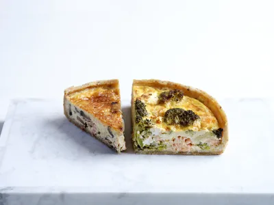 Quiche met zalm
