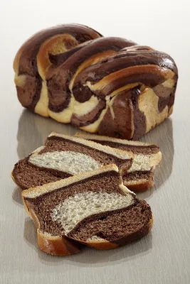 Brioche marbrée aux 2 chocolats