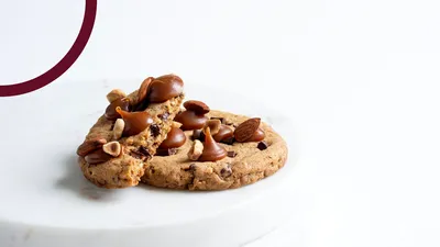 Crunchy cookie met karamel